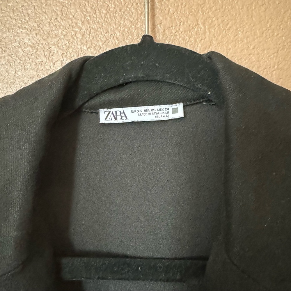 Zara Basic Suede Black Light Fall Winter Spring C… - image 6